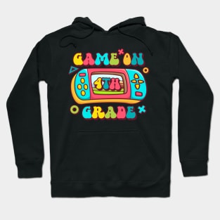 Gamer Back To School Funny Game On 4th Grade Kids Boys Hoodie